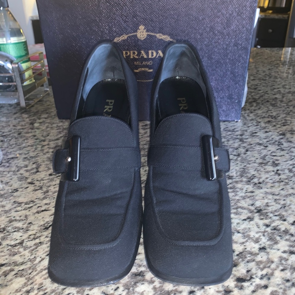 Vintage Prada Heeled Loafers